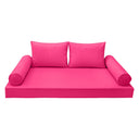 Model-1 Daybed Mattress Bolster Pillow Covers Piped Trim Twin-AD110