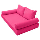 Model-1 Daybed Mattress Bolster Pillow Covers Piped Trim Twin-AD110