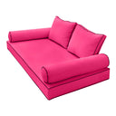 Model-1 Daybed Mattress Bolster Pillow Covers Contrast Trim Twin AD110