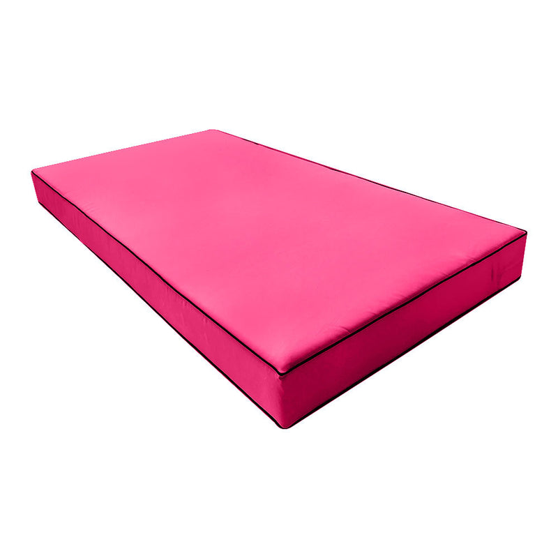 Model-1 Daybed Mattress Bolster Pillow Covers Contrast Trim Twin AD110