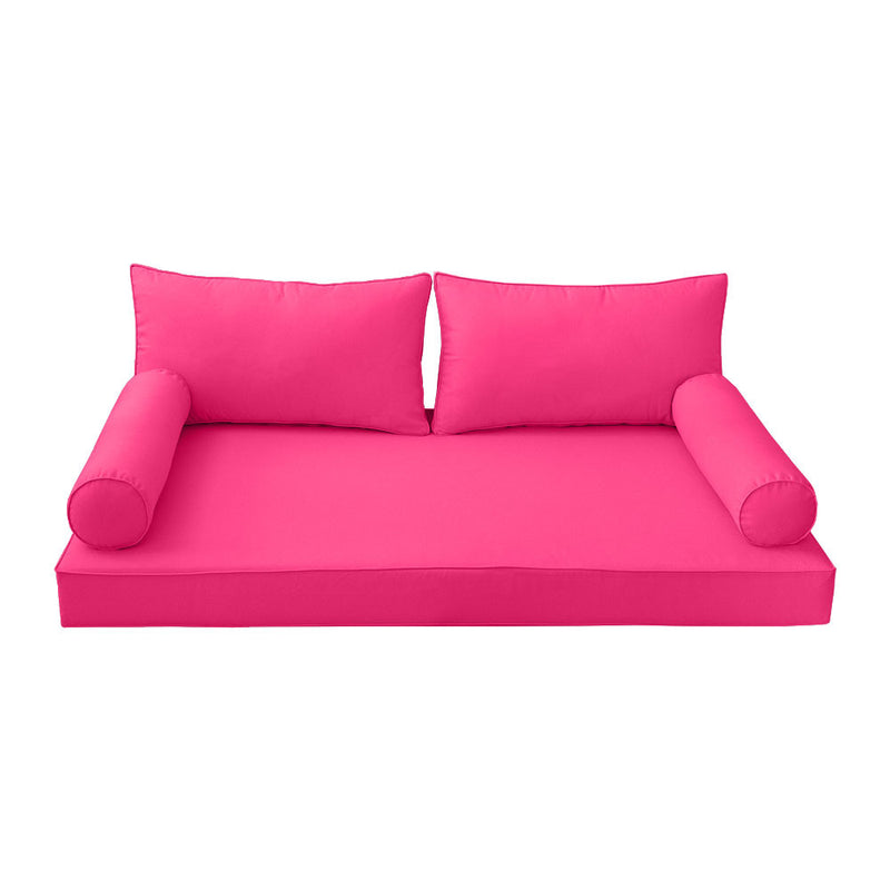 Model-2 Daybed Mattress Bolster Pillow Covers Piped Trim Twin-AD110