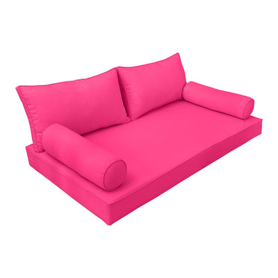 Model-2 Daybed Mattress Bolster Pillow Covers Piped Trim Twin-AD110