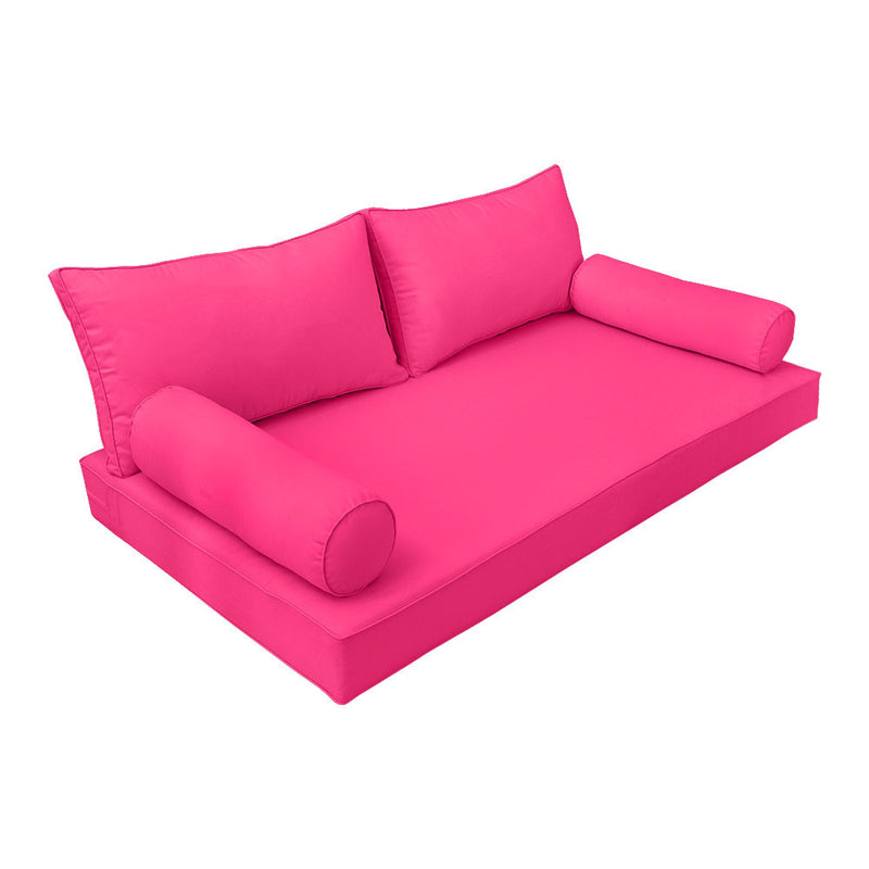 Model-2 Daybed Mattress Bolster Pillow Covers Piped Trim Twin-AD110