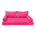 Model-2 Daybed Mattress Bolster Pillow Covers Contrast Trim Twin AD110