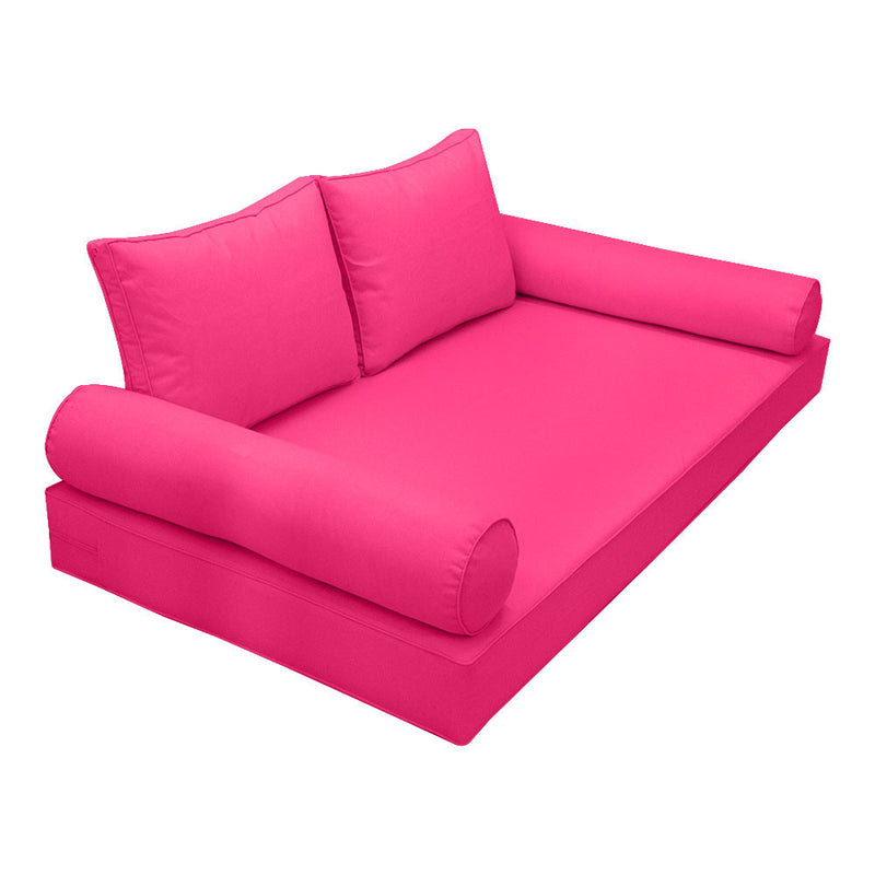 Model-1 5PC Pipe Daybed Mattress Cushion BolsterPillow Complete Set-Twin Size AD110