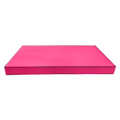 Model-2 5PC Contrast Pipe Daybed Mattress Cushion Complete Set-Twin Size AD110