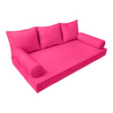 Model-3 AD110 Twin 6PC Pipe Daybed Mattress Cushion Bolster Pillow Complete Set