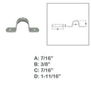 Deck Loop Pad Eye Stainless Steel Boat 2 Hole Eye Strap,Tie Down