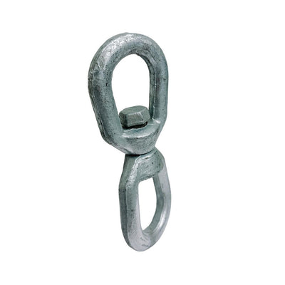 4 PCS 5/8" Eye & Eye Swivel for Marine Boats – Hot Dipped Galvanized Mooring Connector, 5,200 lbs WLL, Eye & Eye Swivel