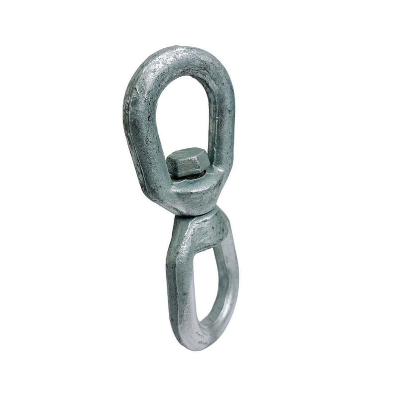 4 PCS 5/8" Eye & Eye Swivel for Marine Boats – Hot Dipped Galvanized Mooring Connector, 5,200 lbs WLL, Eye & Eye Swivel