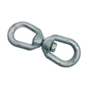 4 PCS 5/8" Eye & Eye Swivel for Marine Boats – Hot Dipped Galvanized Mooring Connector, 5,200 lbs WLL, Eye & Eye Swivel