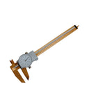 0-6" Stainless Hardened 4 Way Tin Coated Dial Caliper, 0.001" Grad. Shock Proof