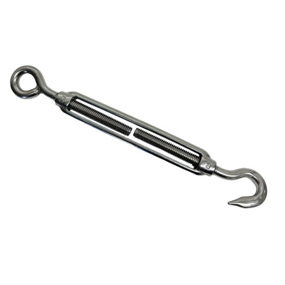 Stainless Steel 3/8" Hook Eye Turnbuckle 700 Lbs WLL Marine Boat Rigging Lift