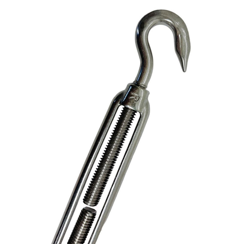 Stainless Steel 3/8" Hook Eye Turnbuckle 700 Lbs WLL Marine Boat Rigging Lift