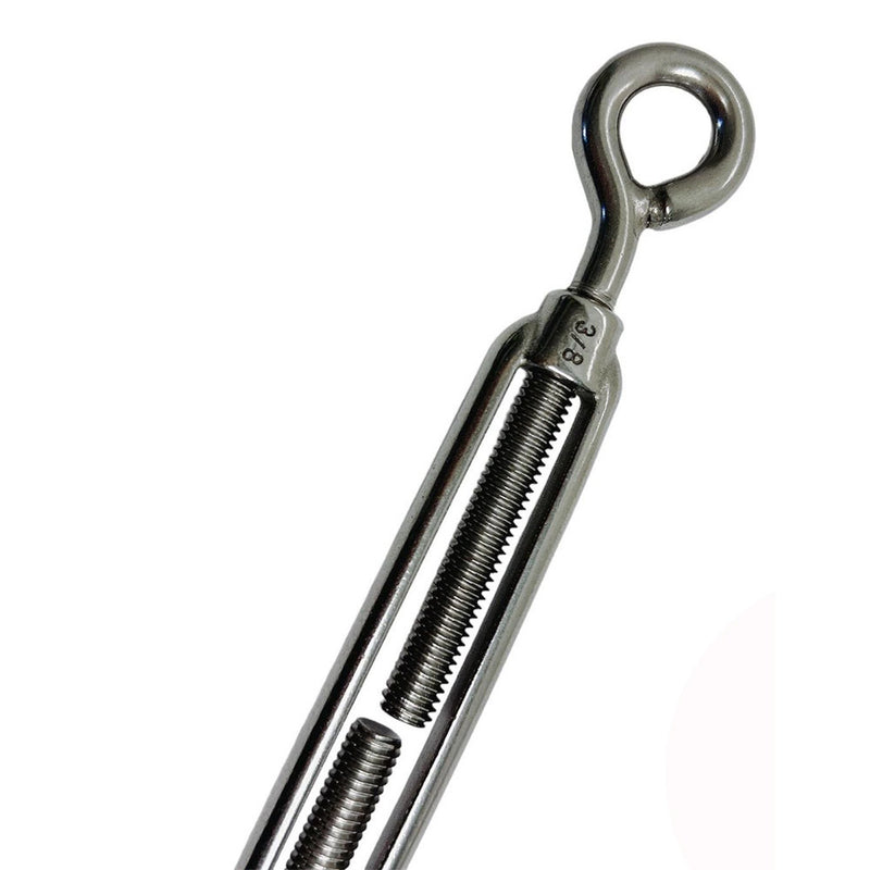 Stainless Steel 3/8" Hook Eye Turnbuckle 700 Lbs WLL Marine Boat Rigging Lift