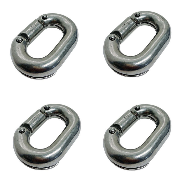 Stainless Steel 316 Chain Connecting Link 3/4" Marine Grade Connector 4 Pcs